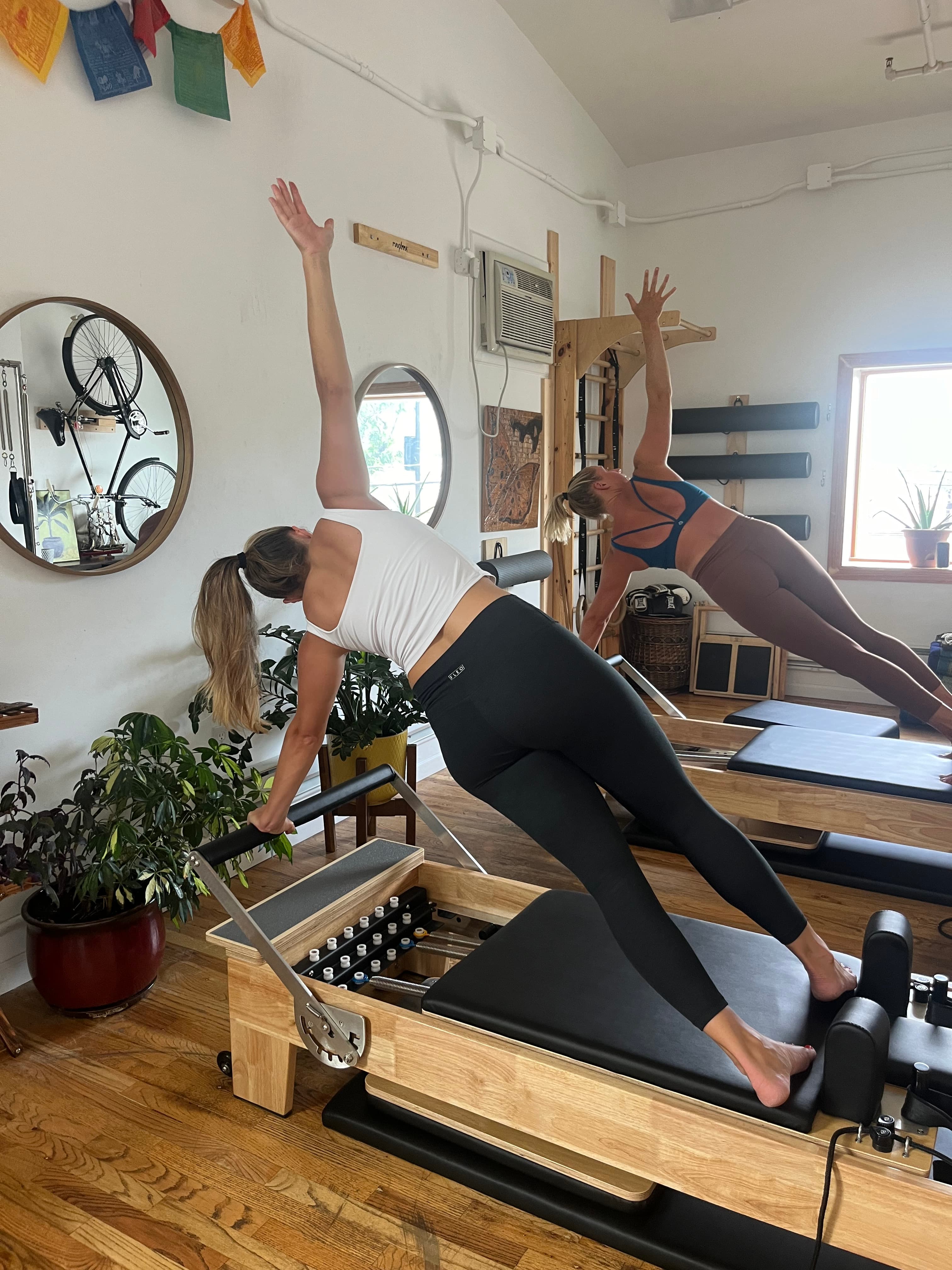 Reformer pilates class at Rockaway Beach Pilates